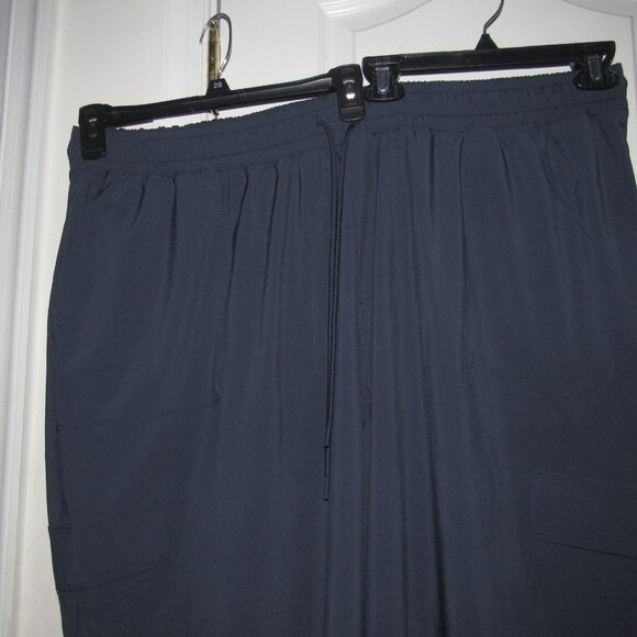 LIVI for Lane Bryant Navy Drawstring Cargo Pants • 26/28 • Plus‑Size Athleisure - Picture 2 of 8